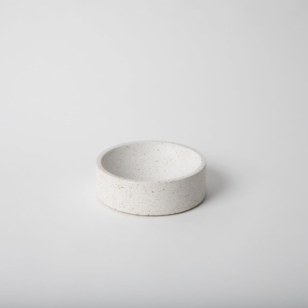 "4" Catch-All: White Terrazzo" - Decorative Object in white by Pretti.Cool