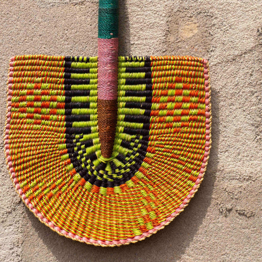 "Rainbow Fan 1" - Decorative Object in multicolor by AKETEKETE