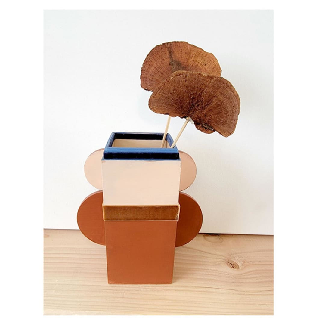 Modern Wood Arch Vase
