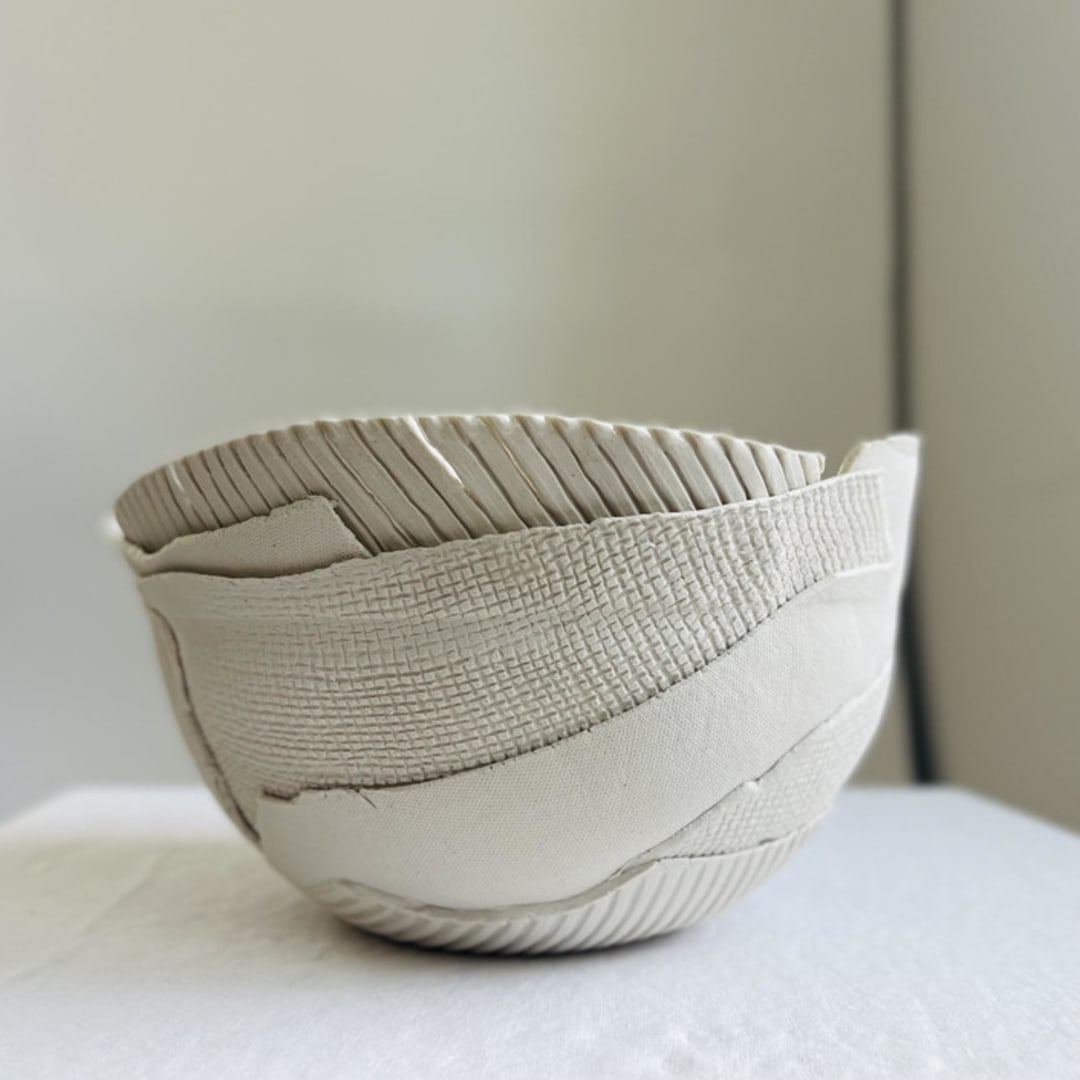 "CEROTTI BOWL #1" - Decorative Object in white by Cym Warkov