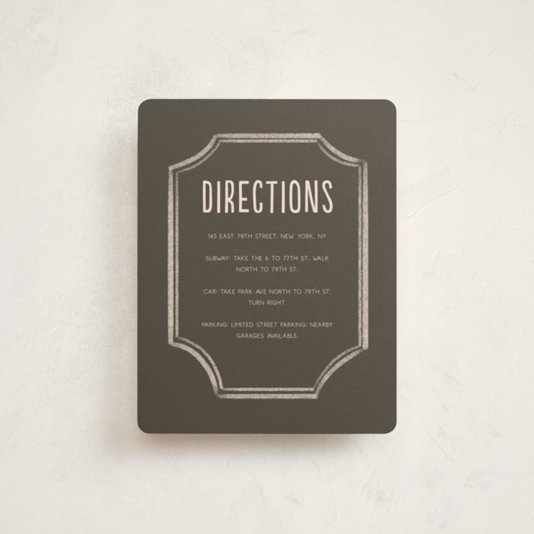 "the sign" - Mitzvah Direction Cards in Sky by Vera Lim - Front