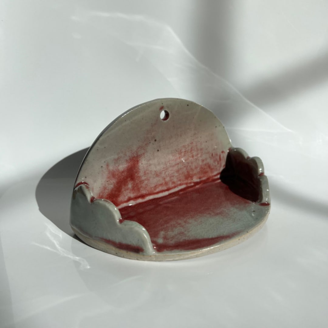 Red and Gray Shelf
