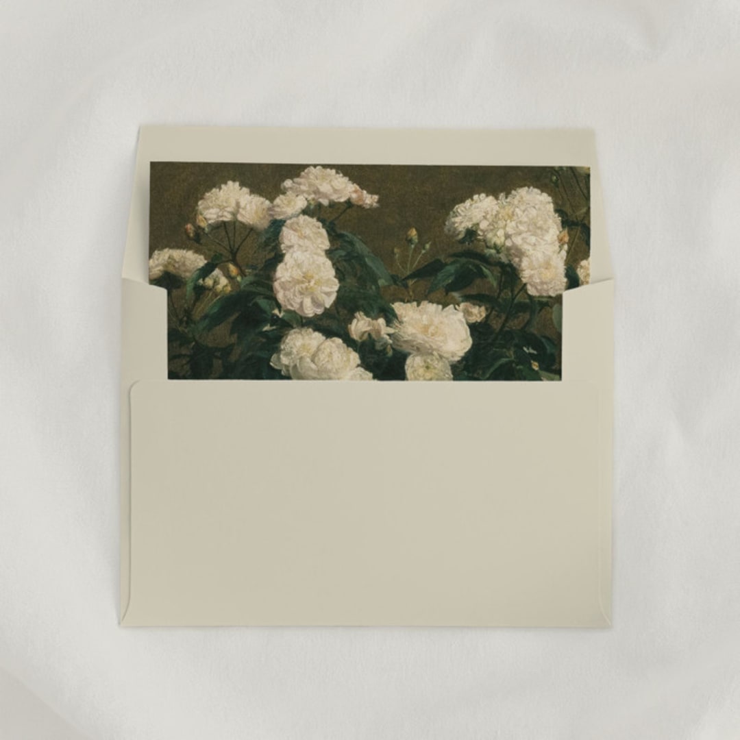 "Still-life Floral Envelope Liners, Square Flap, Pack of 25" - Envelope Liners in multicolorassorted-colors by Studio Lavender