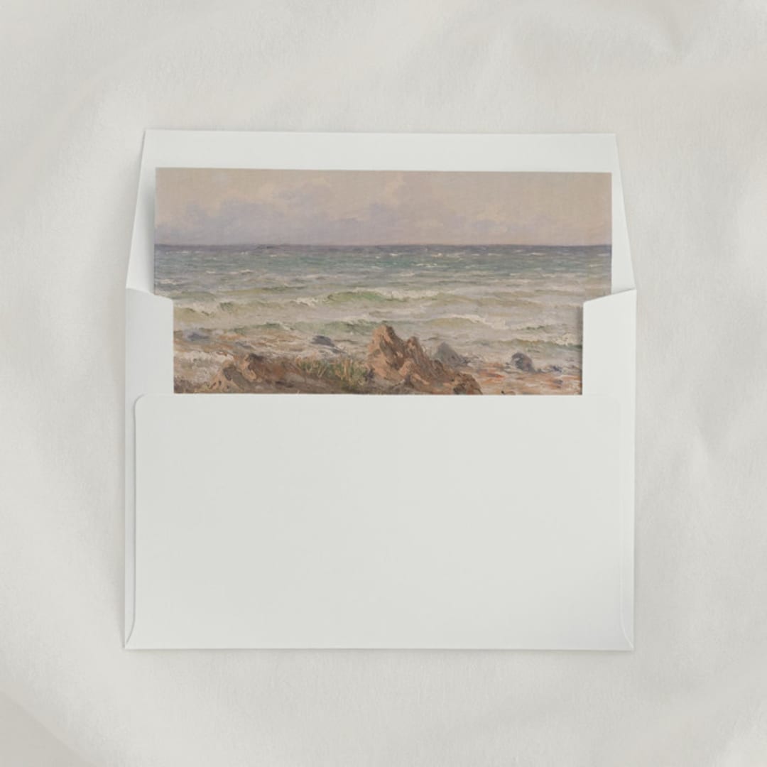 "Ocean Envelope Liners, Square Flap, Pack of 25" - Envelope Liners in multicolorassorted-colors by Studio Lavender