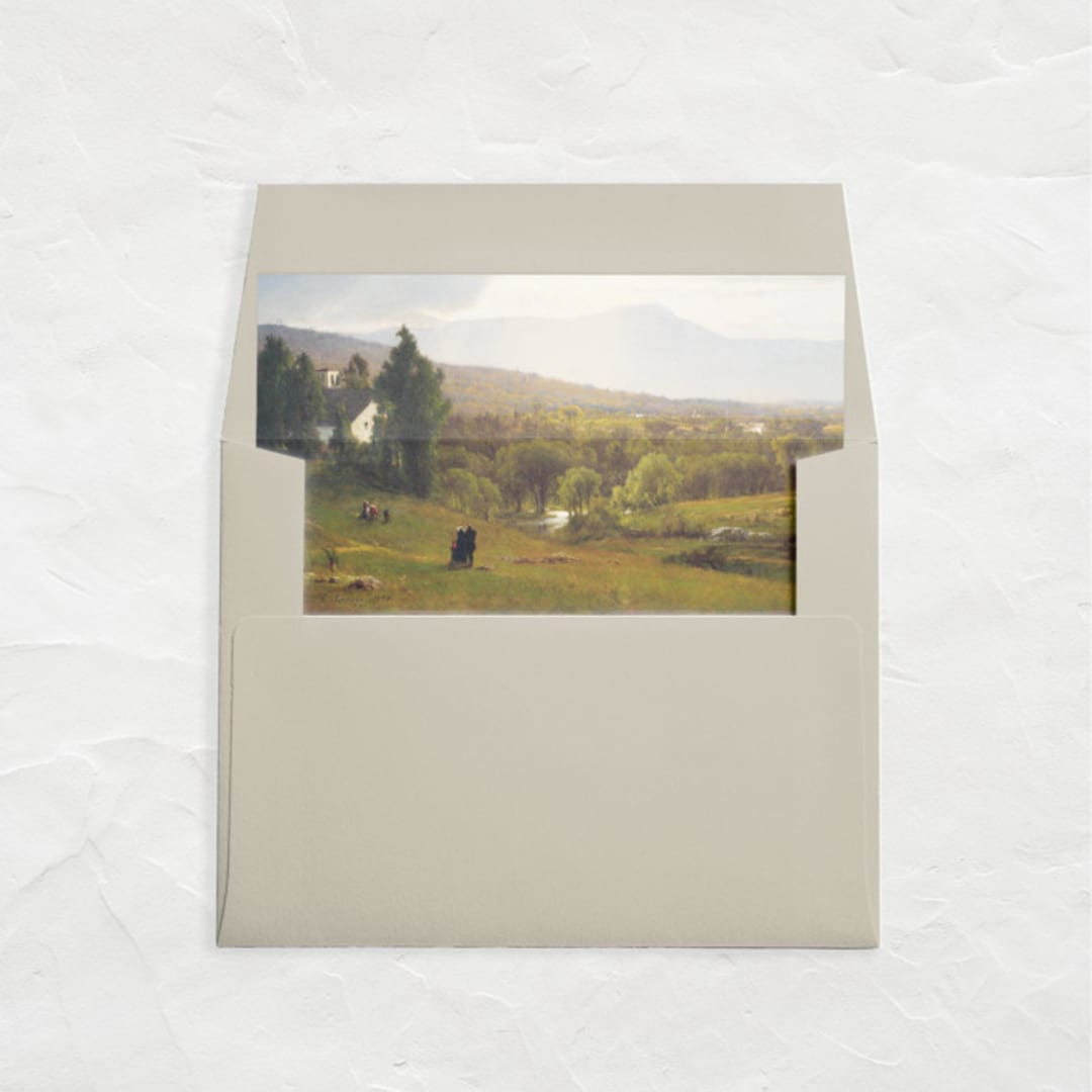 "A7 Fine Art Envelope Liners Square Flap // Catskill Mountains (Set of 25)" - Envelope Liners in multicolorassorted-colors by Clover and Lamb