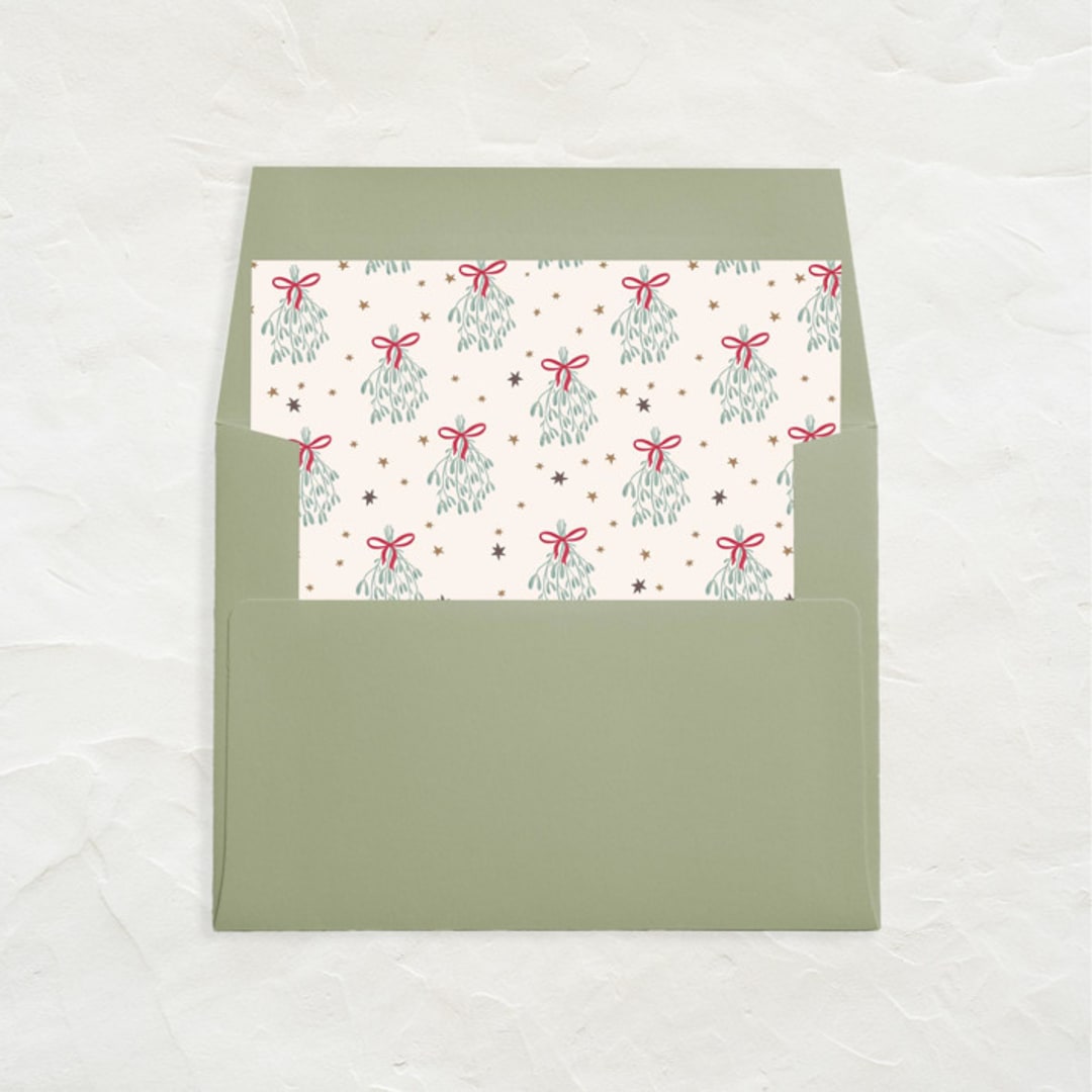 "A7 Envelope Liners Square Flap // Mistletoe (Set of 25)" - Envelope Liners in multicolorassorted-colors by Clover and Lamb