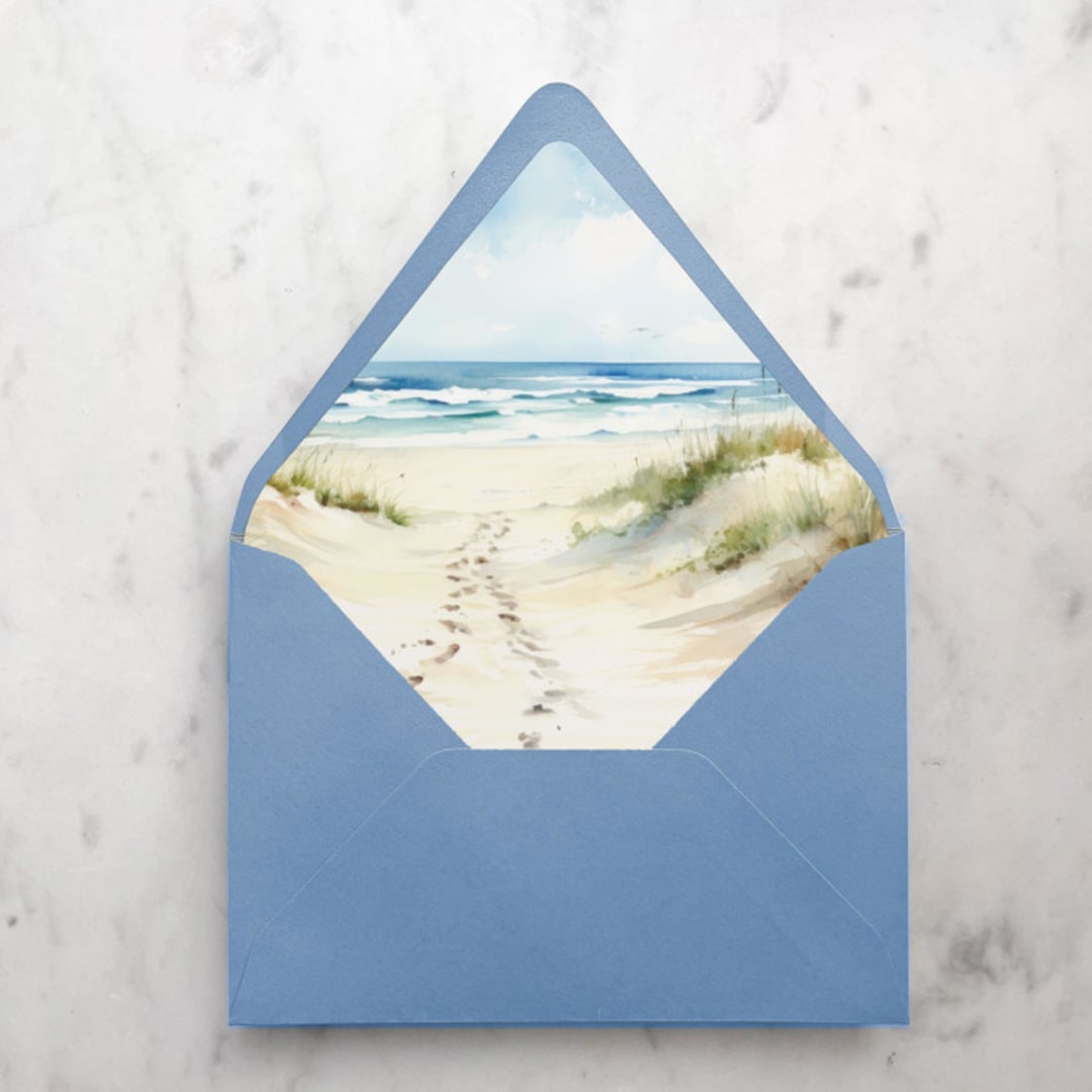 "A7 Envelope Liners Beach Dunes (set of 10)" - Envelope Liners in multicolor by Design by Laney