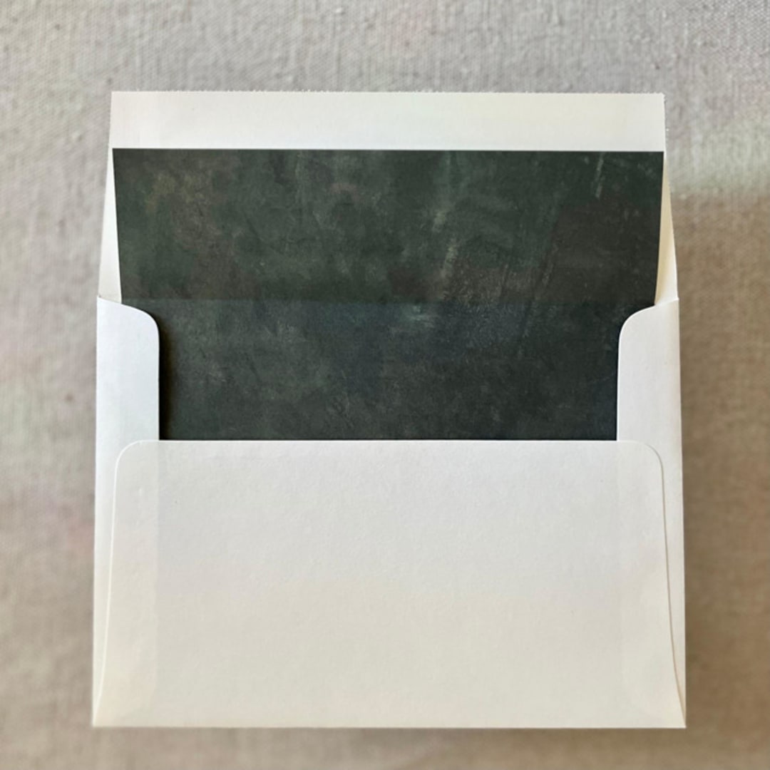 "Fresco Textured Envelope Liner in Forest green for A7 Envelopes (10 Pack)" - Envelope Liners in green by Renée Stramel
