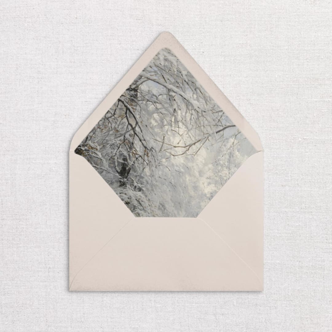 "Winter Envelope Liners, Pack of 25" - Envelope Liners in multicolorassorted-colors by Studio Lavender