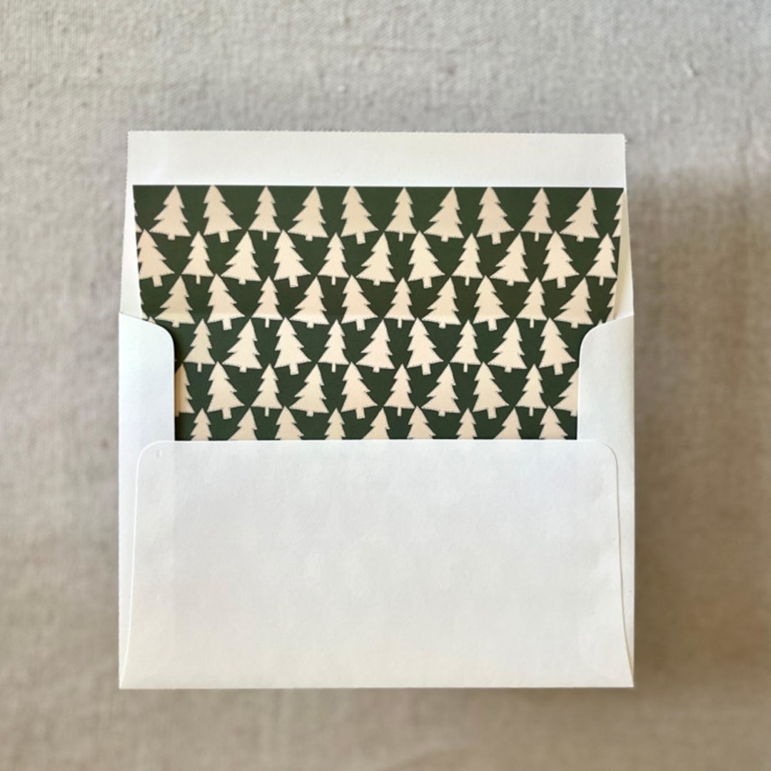 "Christmas Cookies Envelope Liner in Green for A7 Envelopes (10 Pack)" - Envelope Liners in green by Renée Stramel