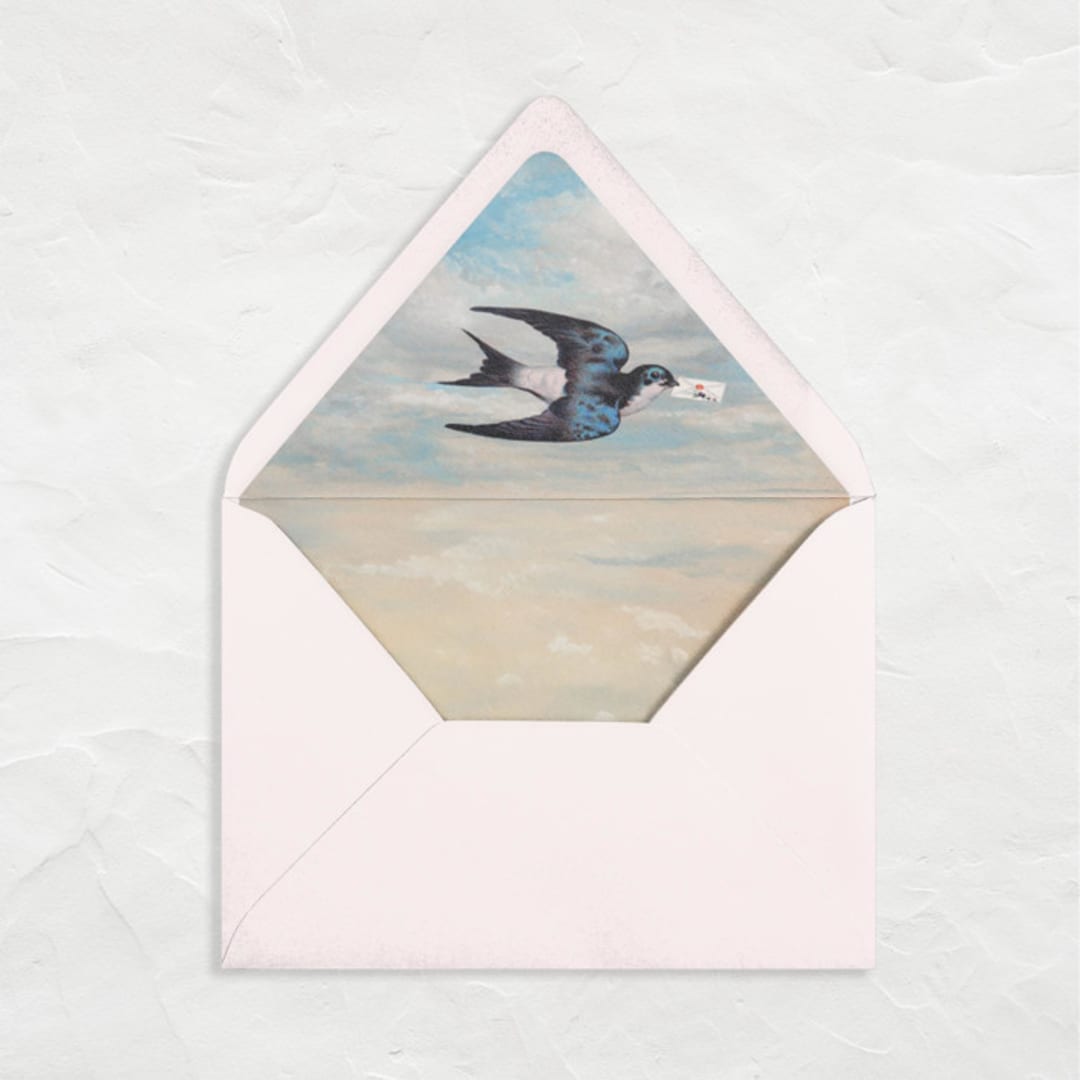 "A7 Valentine Liners // Winged Messenger (Set of 25)" - Envelope Liners in multicolorassorted-colors by Clover and Lamb