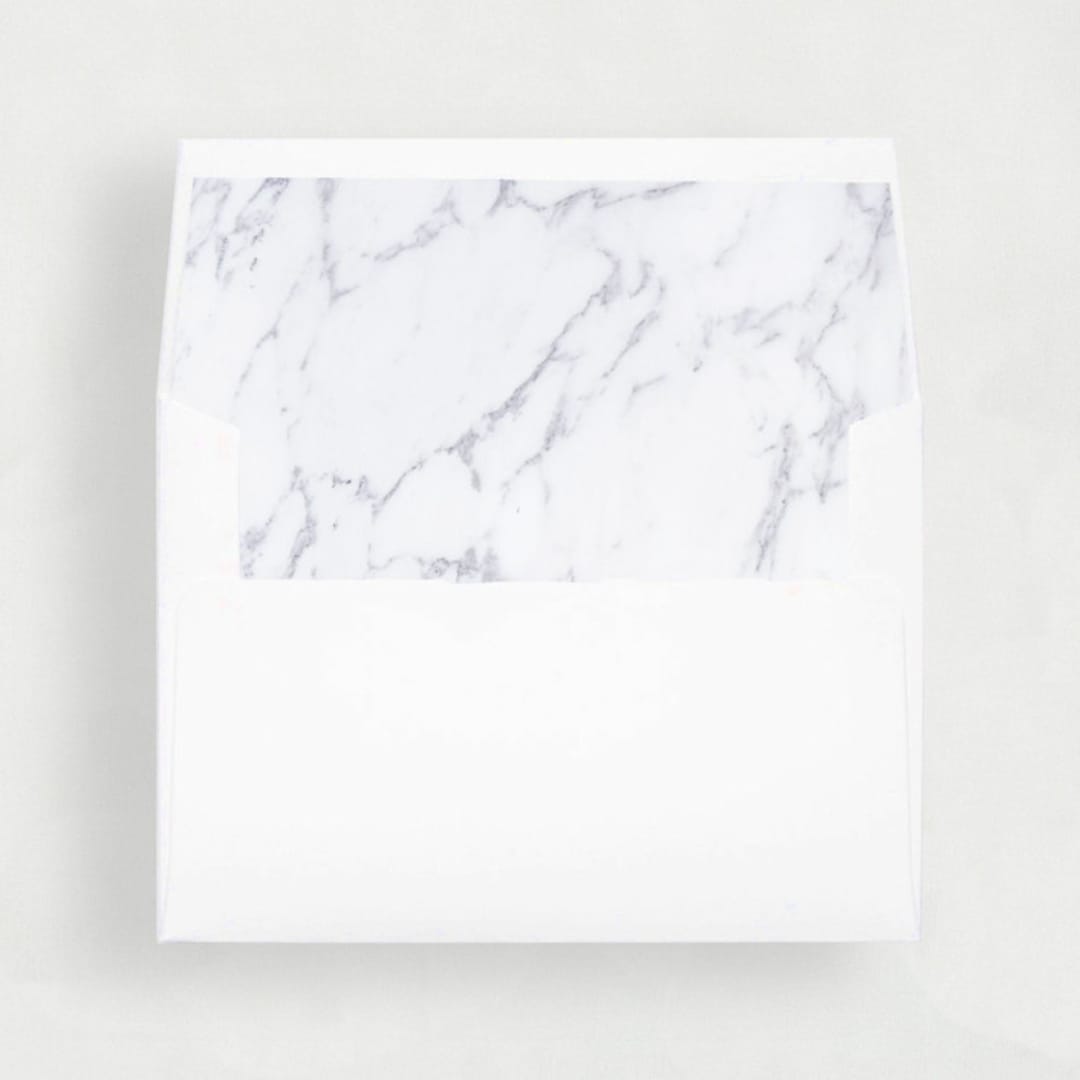 "Marble Liner | Set of 25 Envelope Liners" - Envelope Liners in gray by Nikki Turner