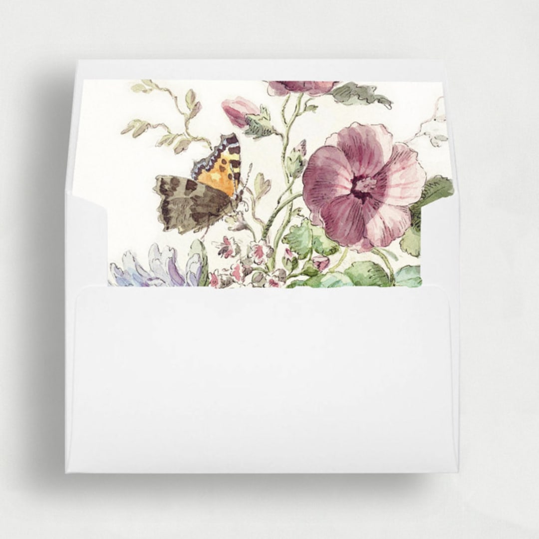 "Butterfly Meadows | Set of 25 Envelope Liners" - Envelope Liners in multicolor by Nikki Turner