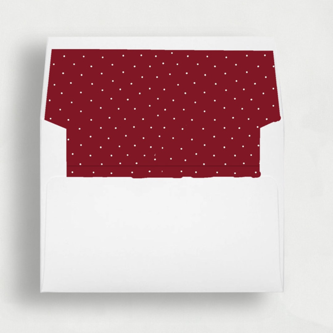 "North Pole Express: Adorable Christmas Envelope Liners | Set of 25" - Envelope Liners in red by Nikki Turner