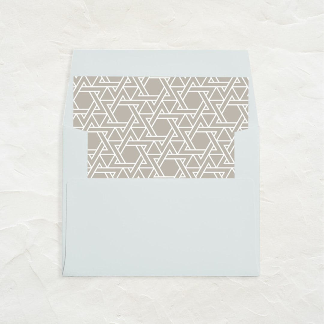 "A7 Envelope Liners Square Flap // Star of David (Set of 25)" - Envelope Liners in beige by Clover and Lamb