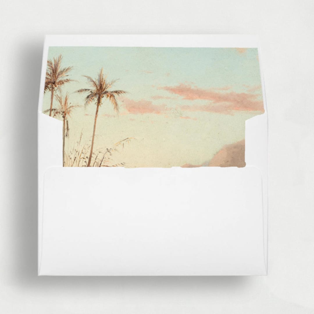 "Touch of Paradise Liner | Set of 25 Square Envelope Liners" - Envelope Liners in multicolor by Nikki Turner