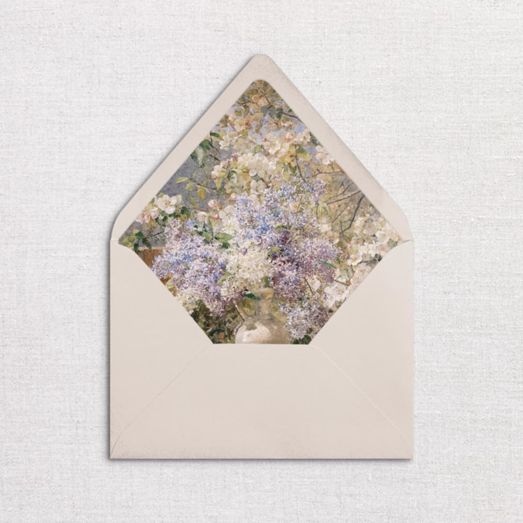 "Blossoms, Floral Envelope Liners, Pack of 25" - Envelope Liners in multicolorassorted-colors by Studio Lavender