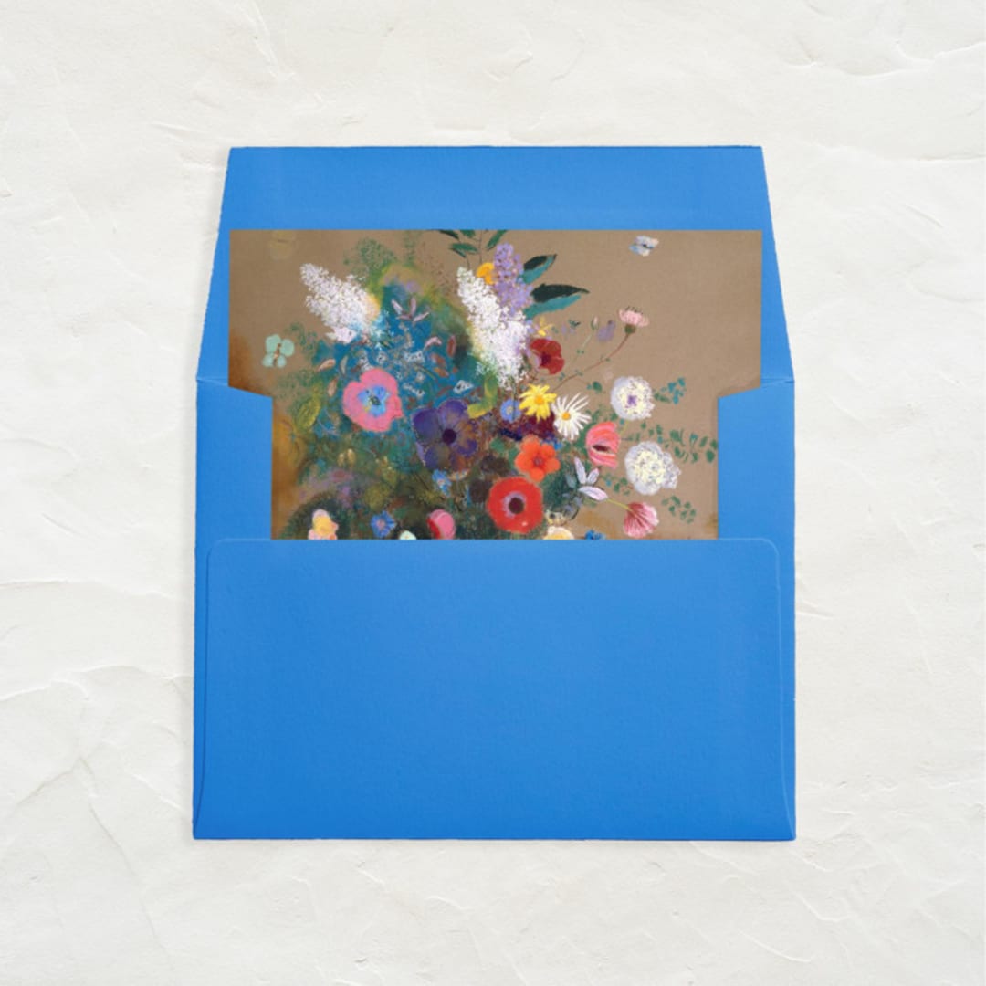 "A7 Envelope Liners Square Flap // Vibrant Vase (Set of 25)" - Envelope Liners in multicolorassorted-colors by Clover and Lamb