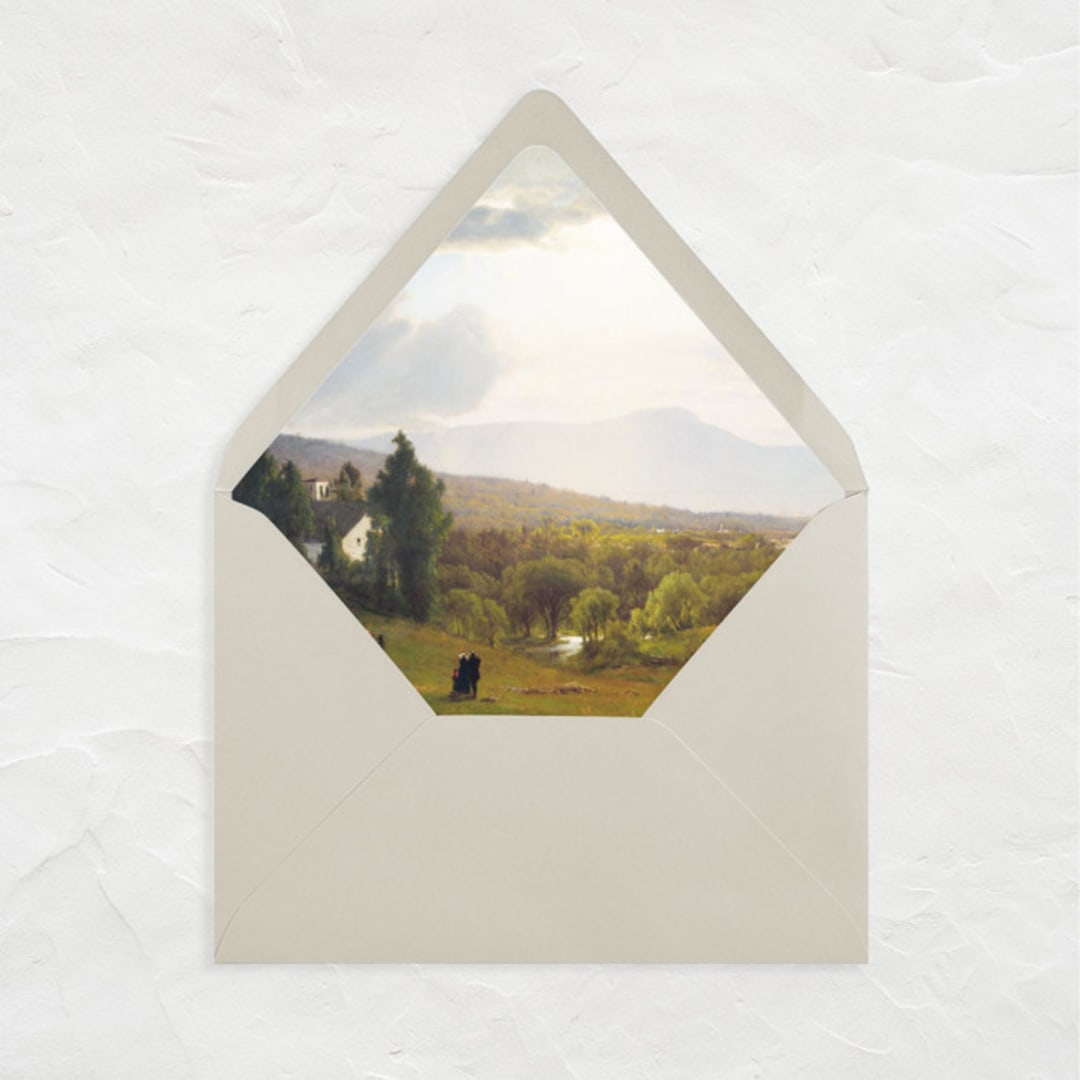 "A7 Fine Art Envelope Liners // Catskill Mountains (Set of 25)" - Envelope Liners in green by Clover and Lamb