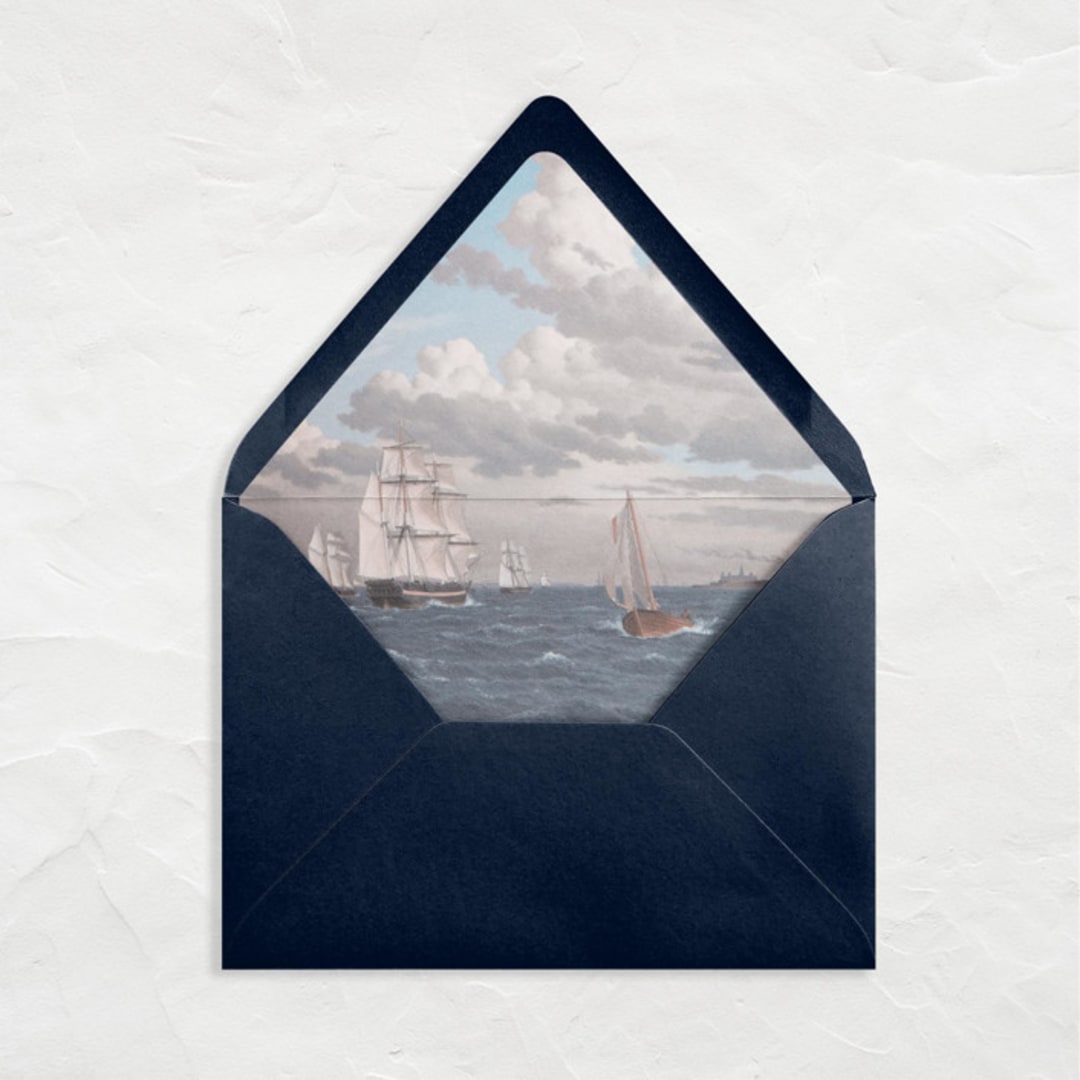 "A7 Fine Art Envelope Liners // Sailing Day (Set of 25)" - Envelope Liners in multicolorassorted-colors by Clover and Lamb