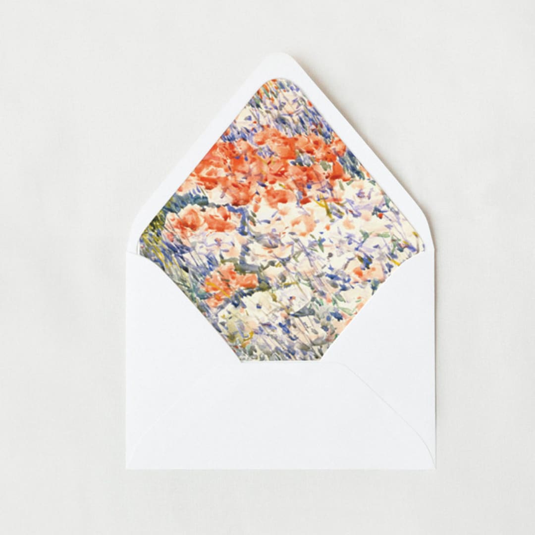 "The Lawn Garden Landscape | Set of 25 Euro Envelope Liners" - Envelope Liners in multicolor by Nikki Turner