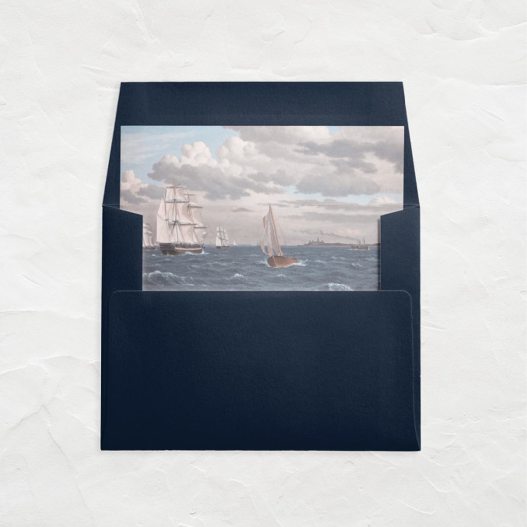 "A7 Envelope Liners Square Flap // Sailing Day (Set of 25)" - Envelope Liners in multicolorassorted-colors by Clover and Lamb