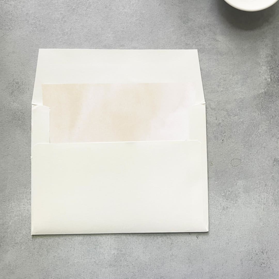 "Neutral Watercolor Square Envelope Liner | Set of 10 | For 5x7” invitations " - Envelope Liners in natural by Cotton and Bow