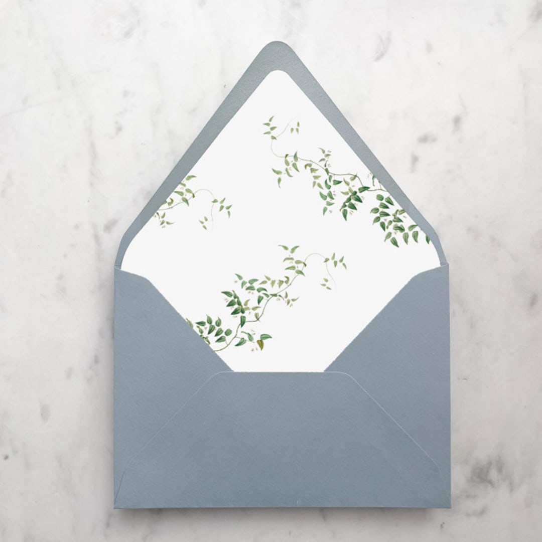 "A7 Envelope Liners Greenery Vines (set of 10)" - Envelope Liners in green by Design by Laney