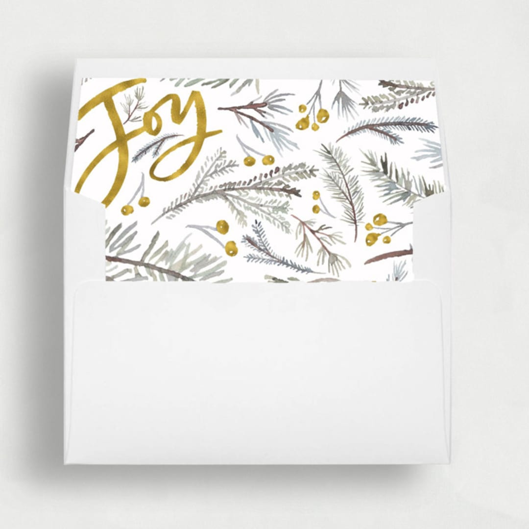 Holiday Joy | Set of 25 Envelope Liners