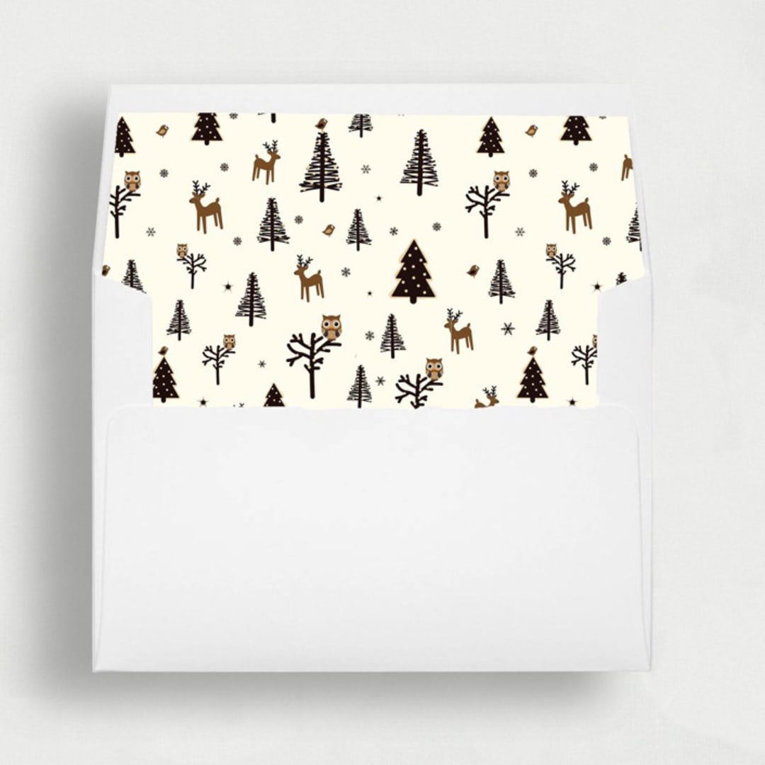 Vintage Christmas: Nostalgic Envelope Liners | Set of 25