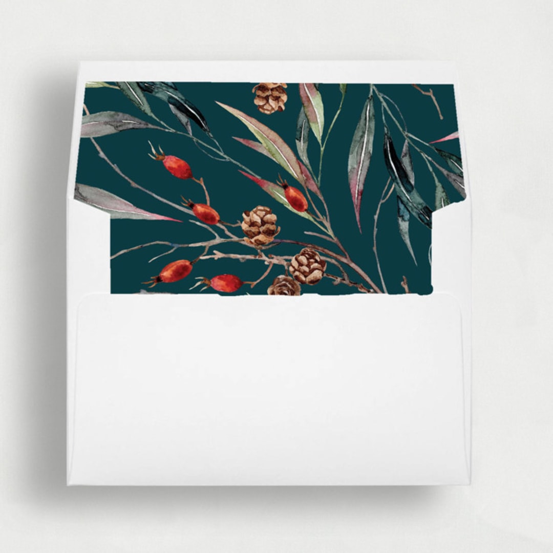 Winter Pine | Set of 25 Envelope Liners