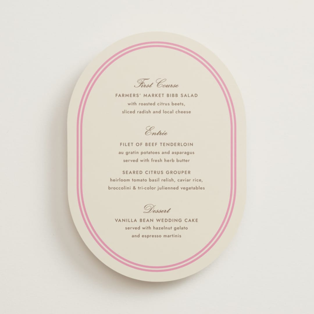 "Bocce" - Menus in Fragola by Megan Davis - Front