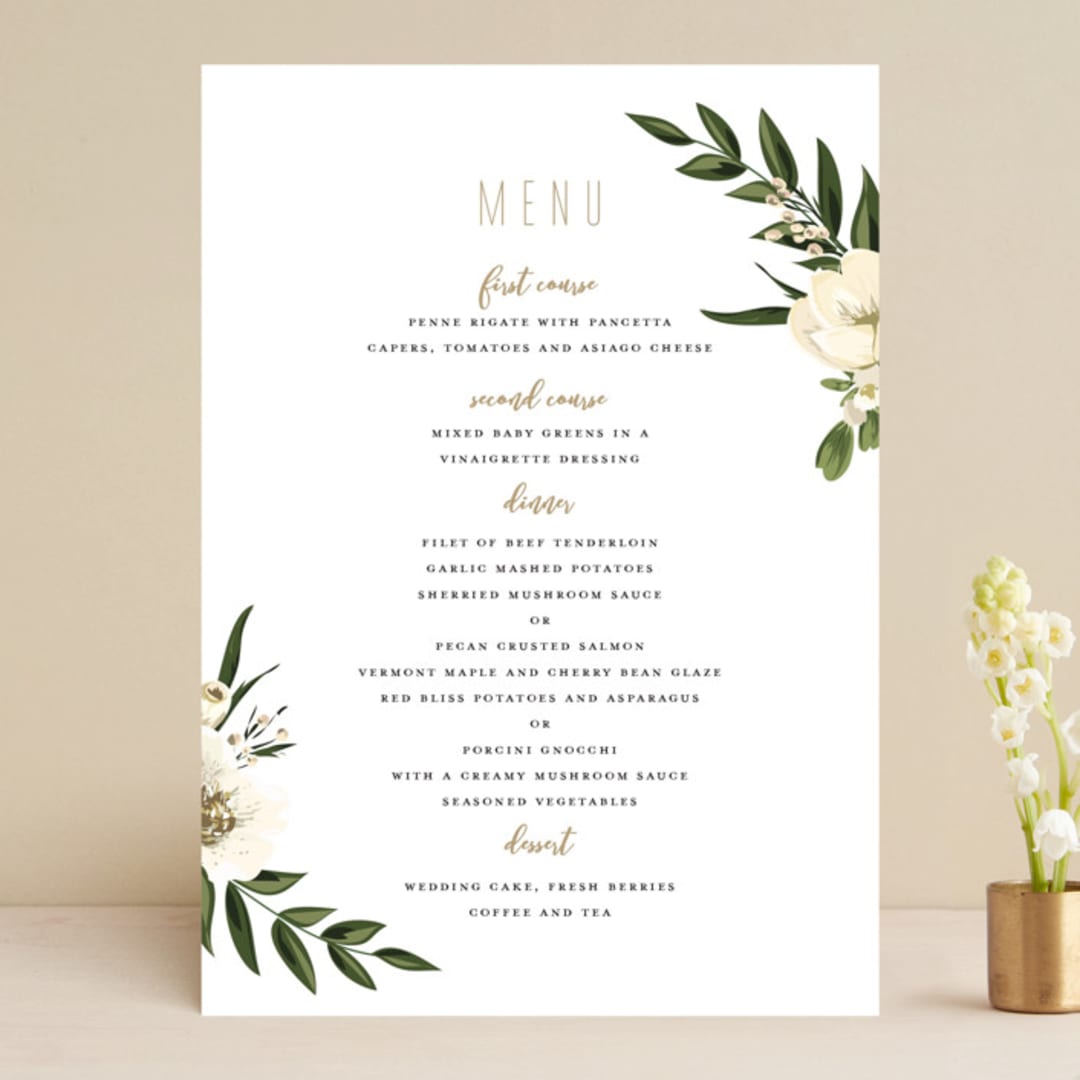 "jewel" - Menus in Onyx by Susan Moyal - Front