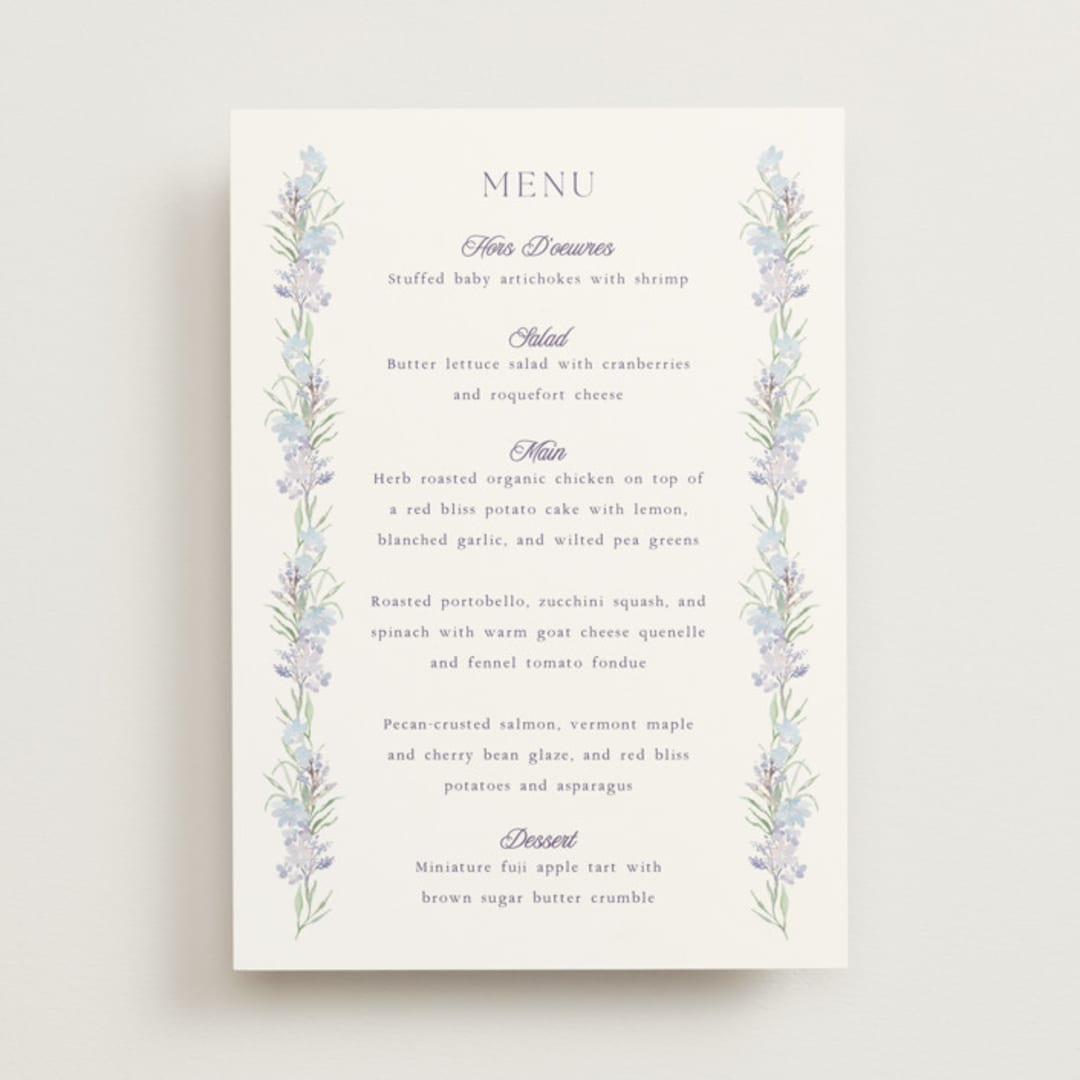 "Hydrangea" - Menus in Toscana by Claudia Orengo - Front