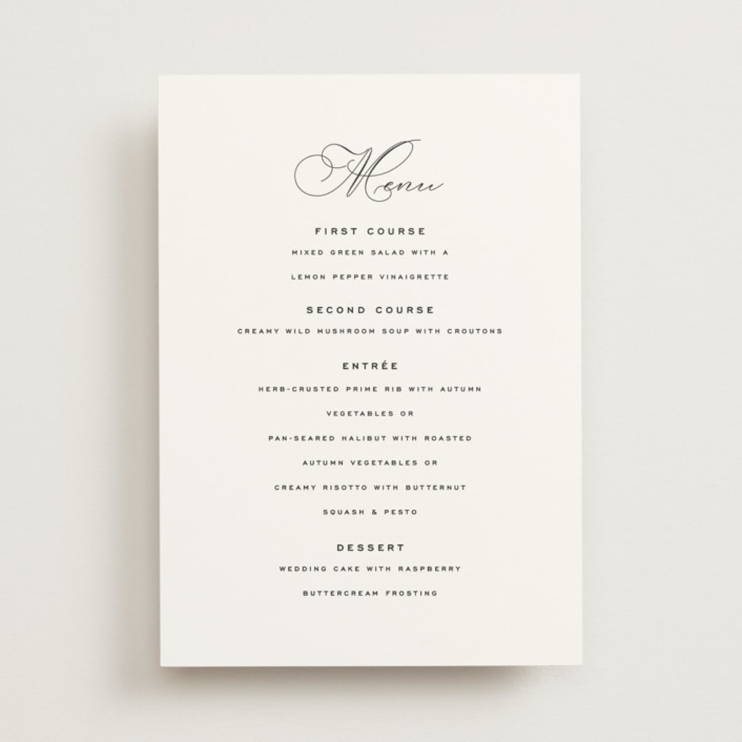 "Limelight" - Menus in Linen by Olivia Kanaley Inman - Front
