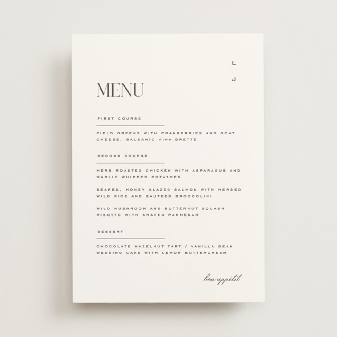 "Clarity" - Menus in Diamond by Heather Cairl - Front