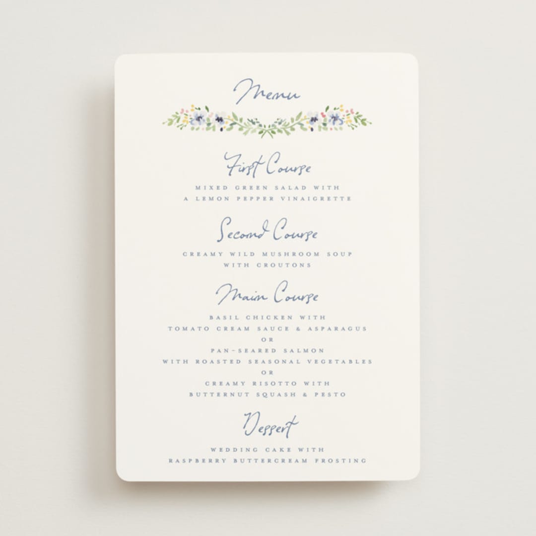 "Meadow Whisper" - Menus in Meadow by Petra Kern - Front