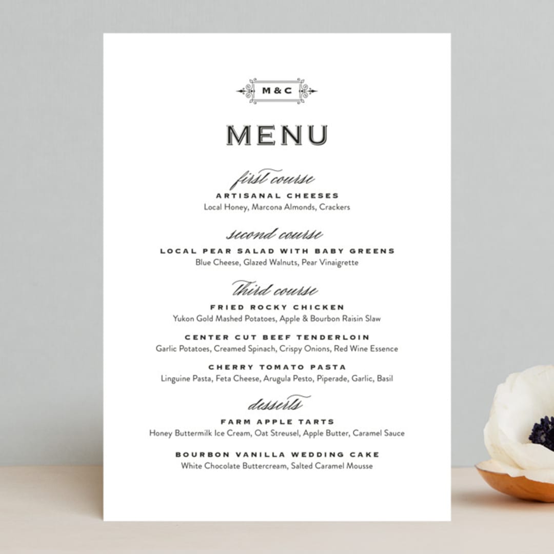 "Confection" - Menus in Cloud by Jill Means - Front