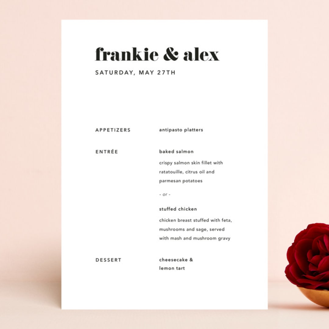 "Letters" - Menus in Silk by JoAnn Jinks - Front