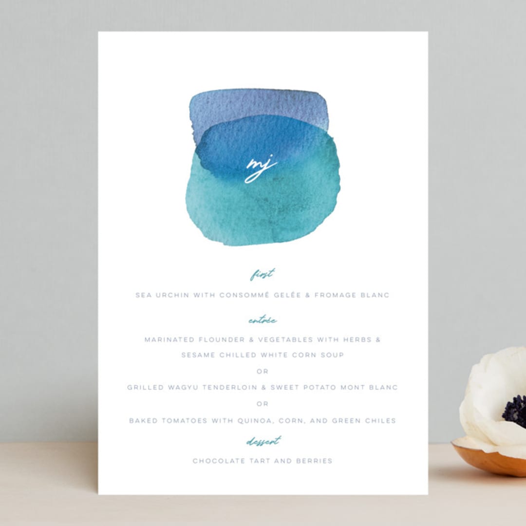 "Marine" - Menus in Wave by kelli hall - Front