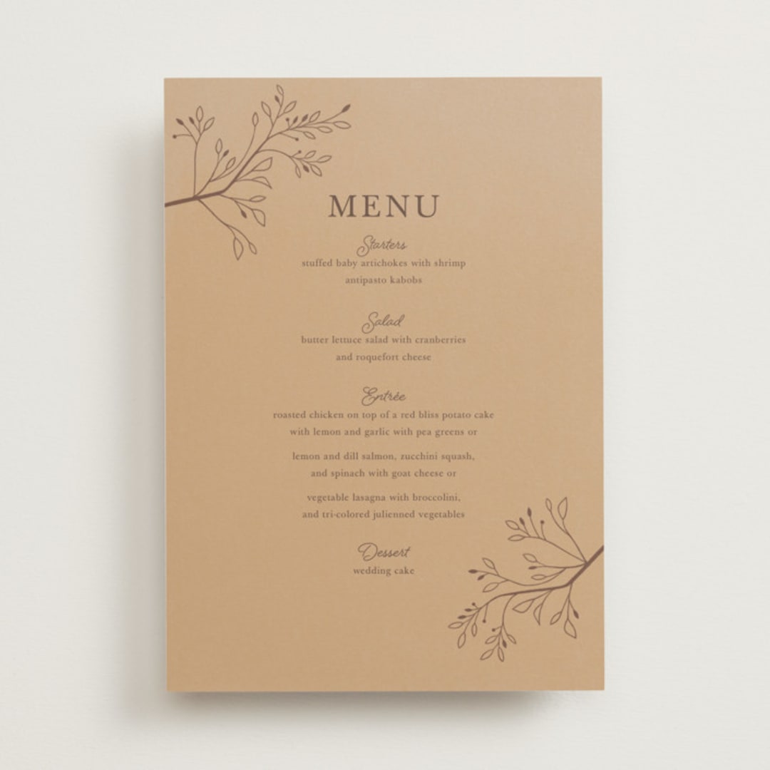 "Disney Storybook" - Menus in Autumn by Morgan Ramberg - Front