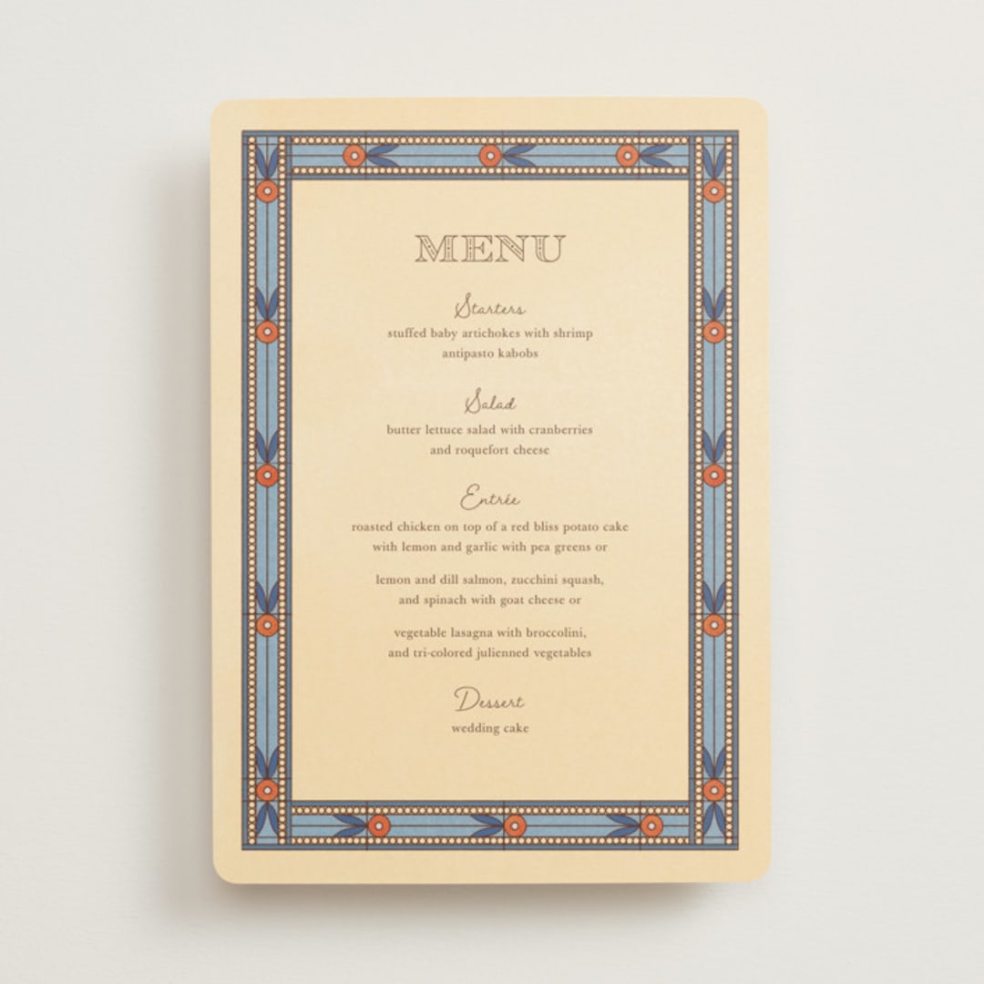 "Fall in Love" - Menus in Autumn by Morgan Ramberg - Front