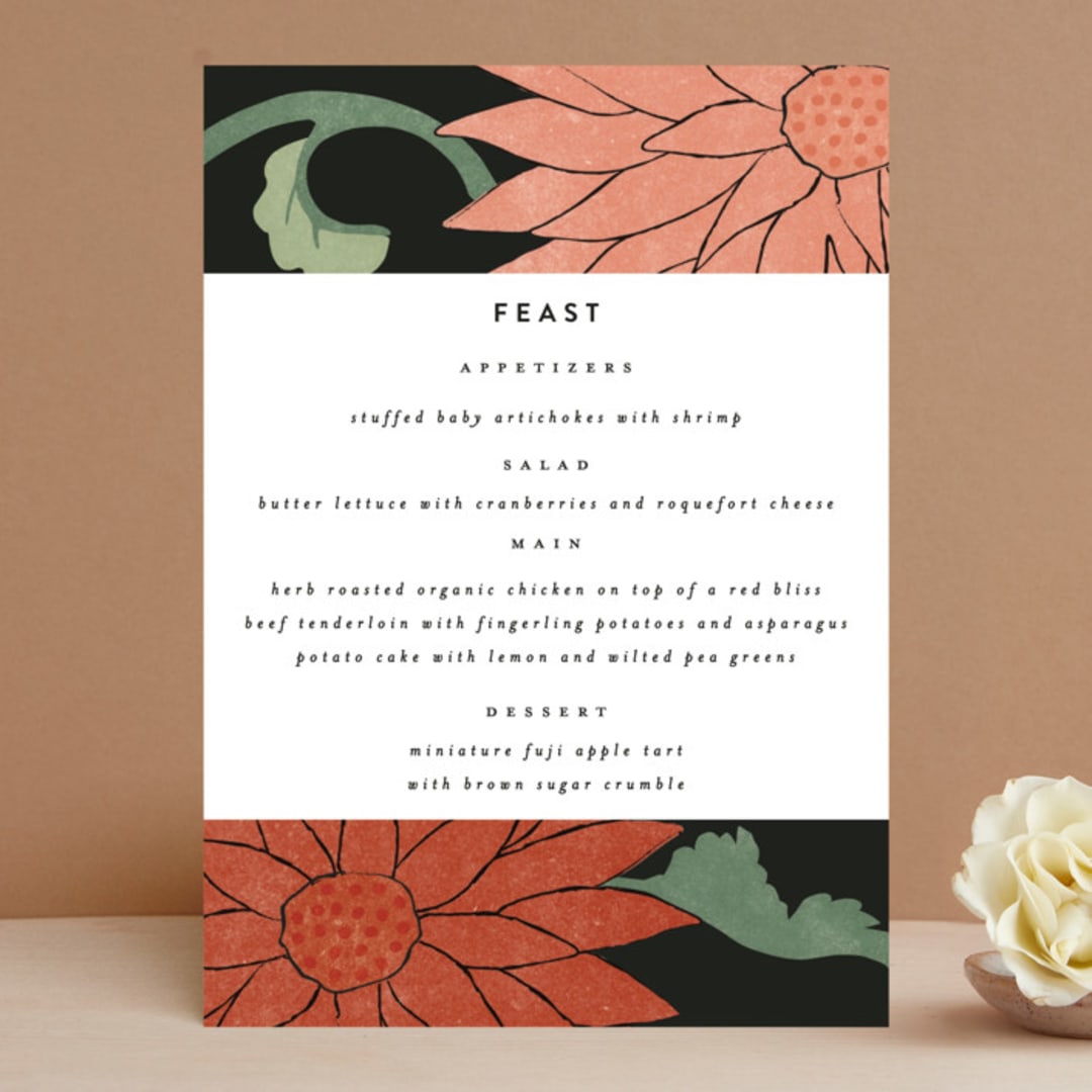 "Kota" - Menus in Onyx by Nazia Hyder - Front