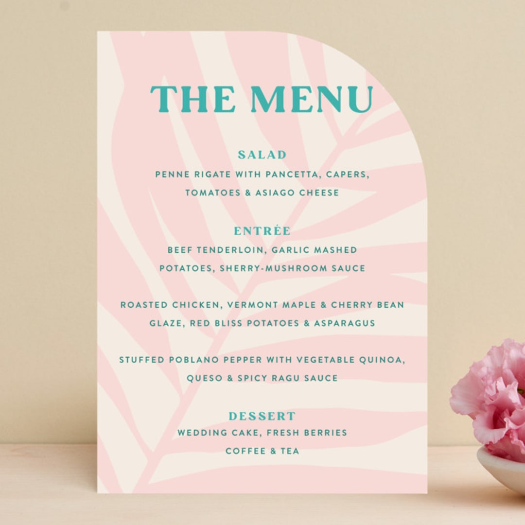 "The Palm" - Menus in Flamingo by Pixel and Hank - Front