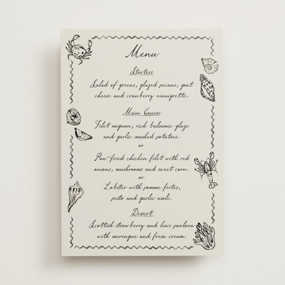 "Puglia" - Menus in Rock by Pati Cascino - Front