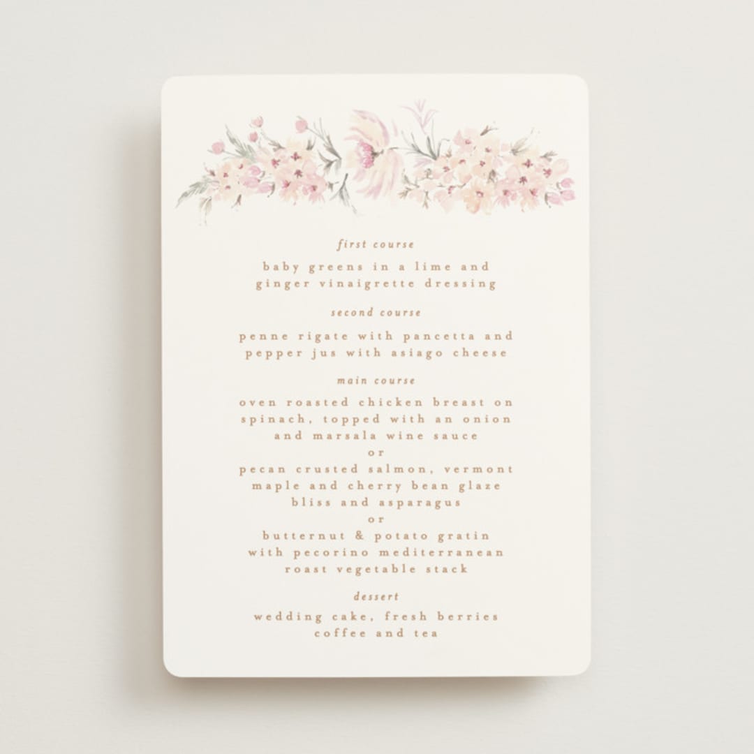 "kosmos" - Menus in Cotton Candy by Phrosné Barwood - Front