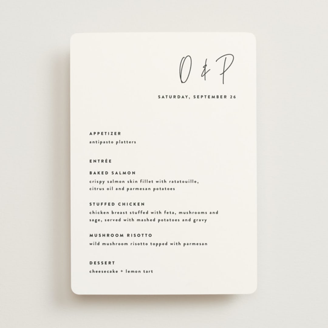 "Signed" - Menus in Cloud by JoAnn Jinks - Front