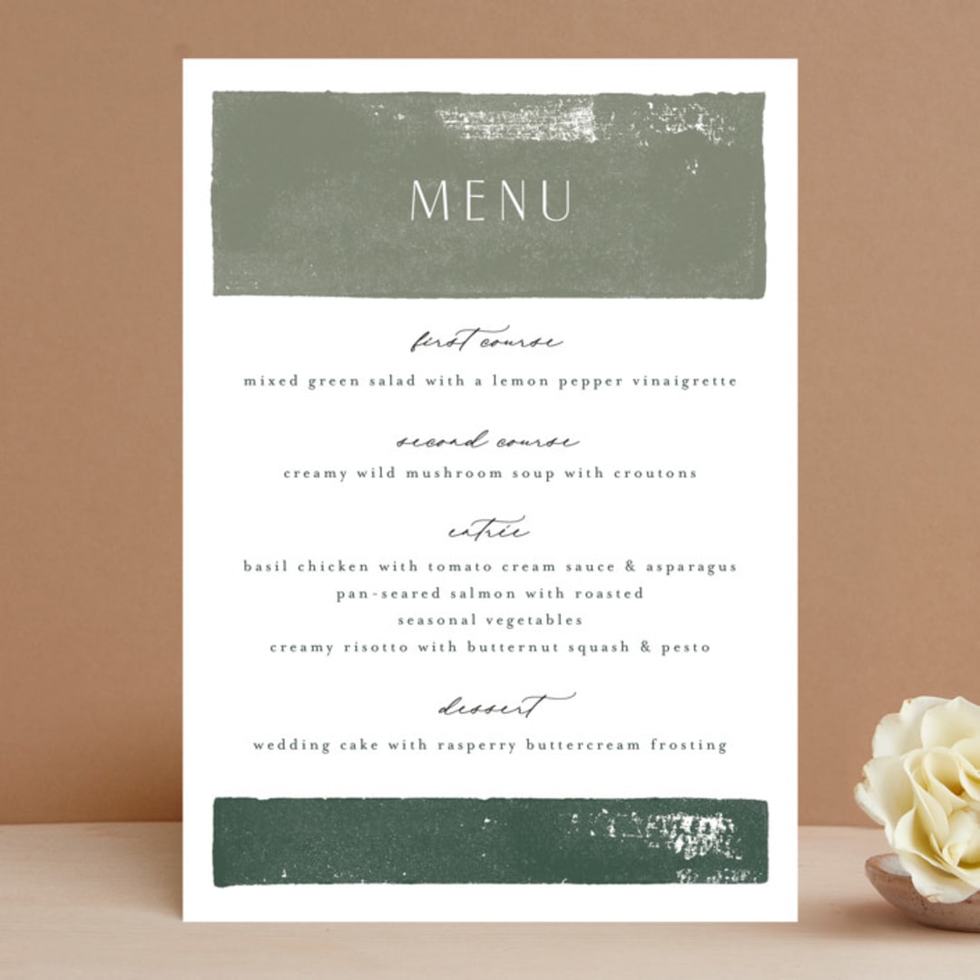 "Foothills" - Menus in Grass by Alethea and Ruth - Front