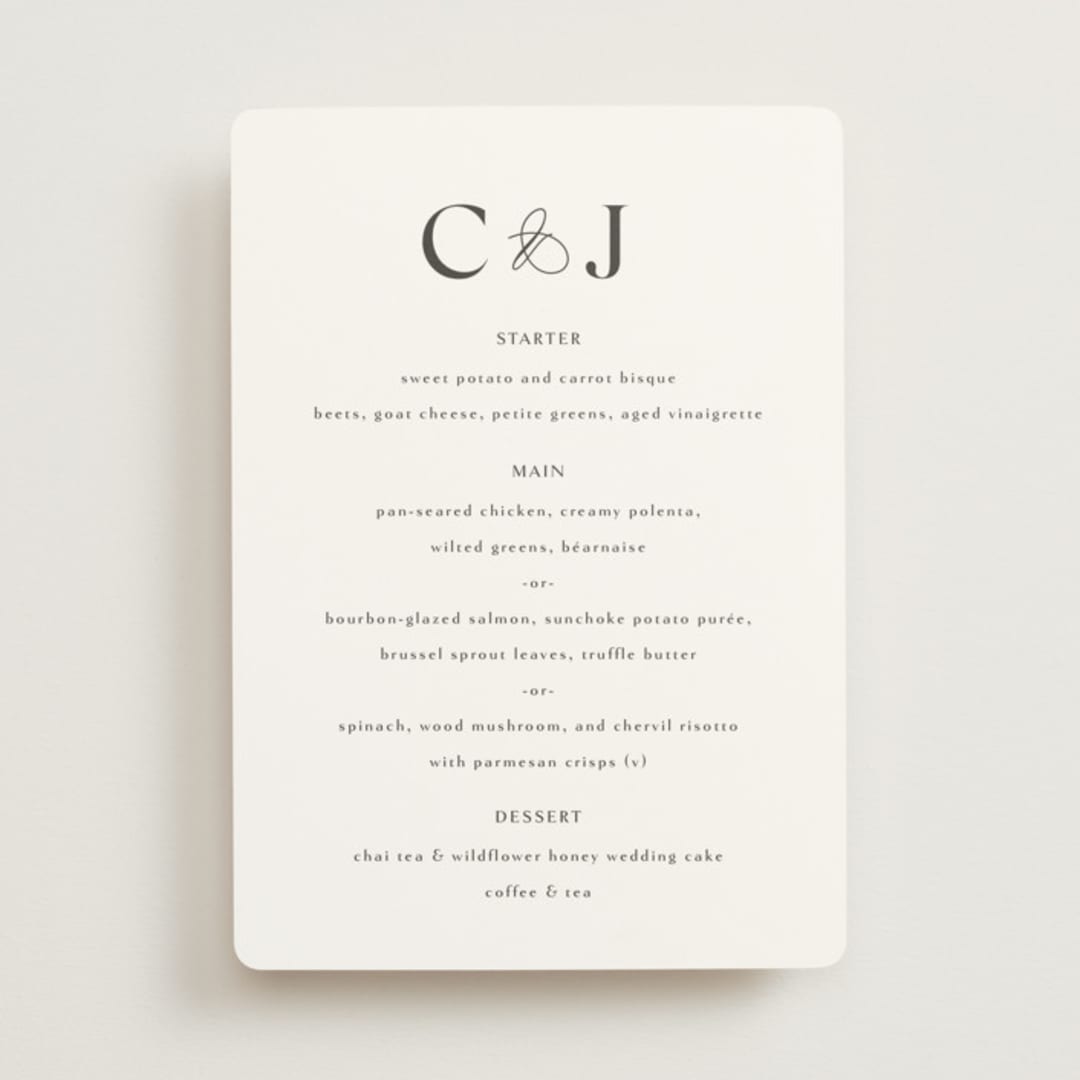 "CELINE" - Menus in Opal by Melanie Kosuge - Front