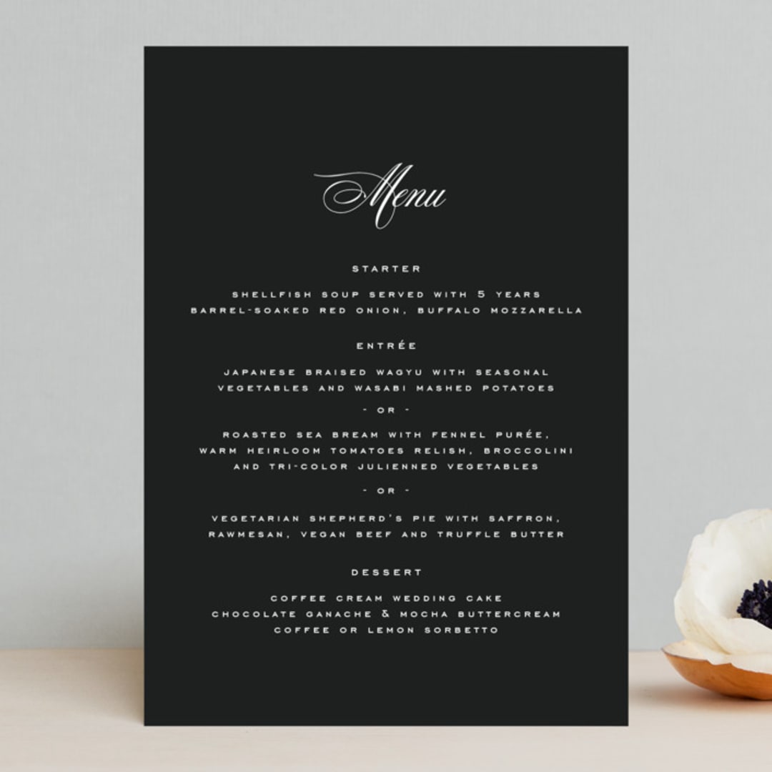 "schiacciata" - Menus in Black Dahlia by chocomocacino - Front